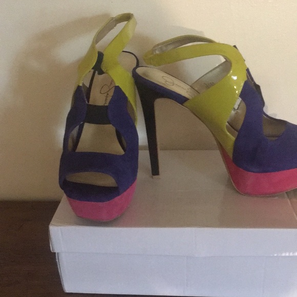 Chic Multicolor Stiletto Heels - Picture 1 of 5